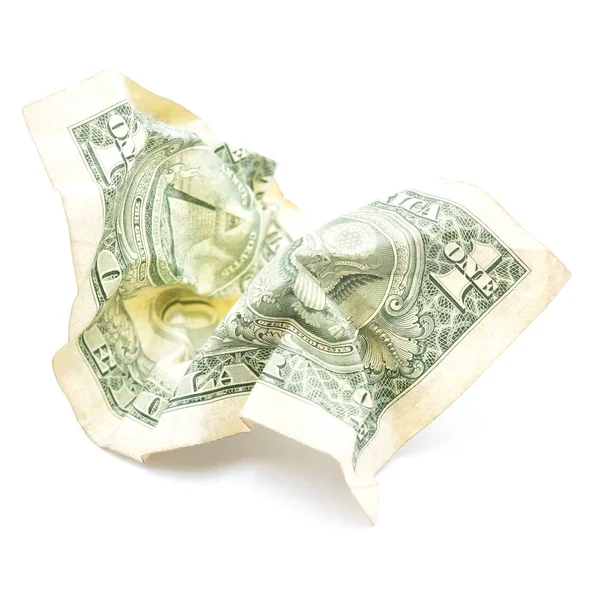 Verschwommener Zerknüllter Dollar Geld Hintergrund Wie Problemkonzept — Stockfoto