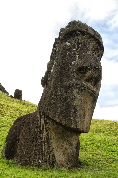 Στην Χιλή Ράπα Νούι Αντίκες Και Mysteriuos Προπόνηση Άγαλμα Σύμβολο — Φωτογραφία Αρχείου