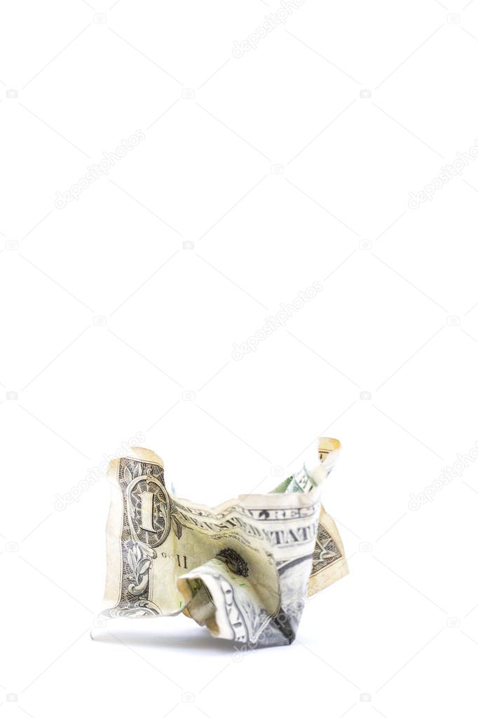   blurred   money  crumpled  background like concept of buy the planet with dollars and proble