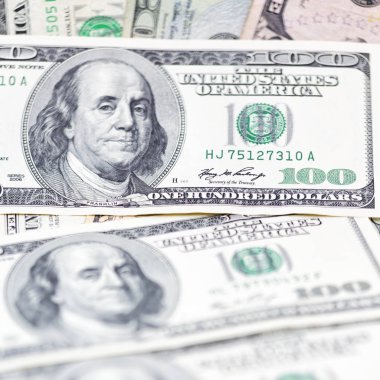 bulanık doları banknot, refah ve iş başarı kavramı yakından görmek