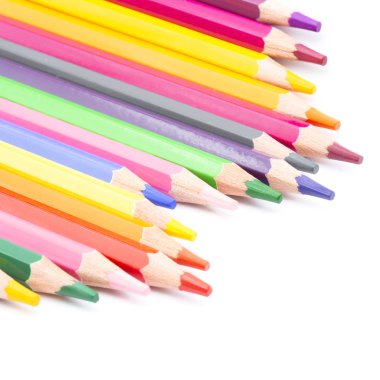 Beyaz arka plan rengi, kalem ve boş spac ile bulanıklık