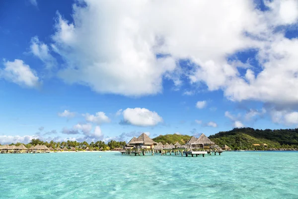 Bora Bora Polinesia Mar Complejo Como Concepto Paradisíaco Relajarse Playa — Foto de Stock
