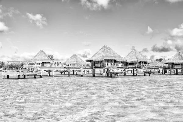 Bora Bora Polinesia Mar Complejo Como Concepto Paradisíaco Relajarse Playa — Foto de Stock