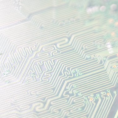 ışık teknolojisi ve gelecekteki mikro teknoloji ve compute kavramı gibi bulanık devre kartı