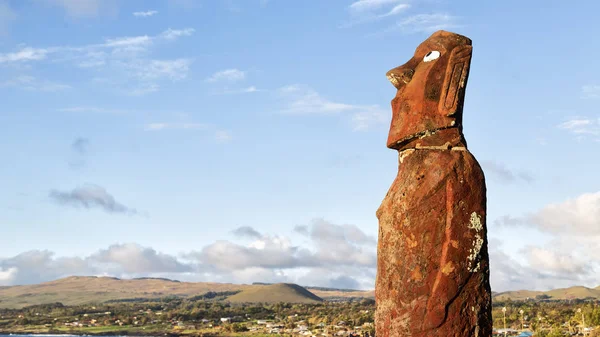智利的 Mysteriuos Muai 雕像象征旧吸纳 — 图库照片