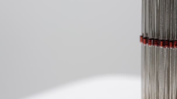 Onscherpte Witte Licht Veel Van Elektronische Componet Diode Zoals Concept — Stockvideo