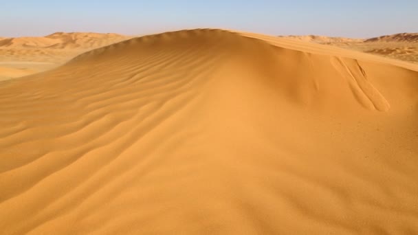 Wunderschöne Sanddünen Der Wüste Oman — Stockvideo