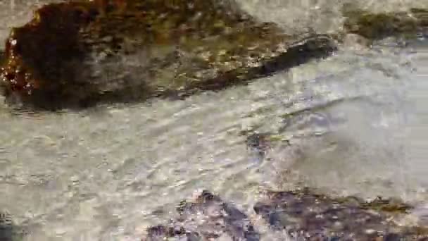 Flytande Abstrakt Vatten Floden Och Bakgrunden Ljus — Stockvideo