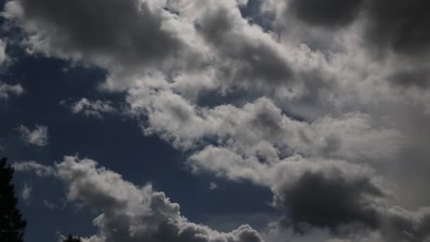 Beau Paysage Nuageux Fond Ciel Tempête — Video