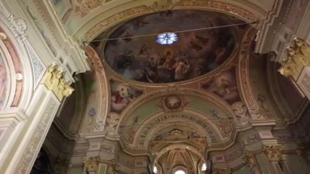 Interior Altar Igreja Pozzolo Lonato Itália — Vídeo de Stock