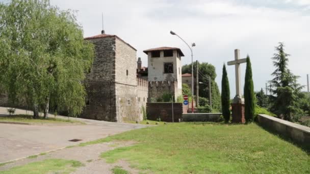 Riprese Panoramiche Del Bellissimo Centro Storico Italia — Video Stock