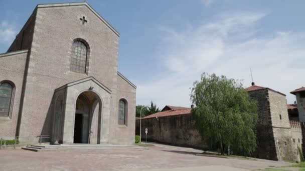 Vista Panorâmica Igreja Antiga Turbigo Itália — Vídeo de Stock