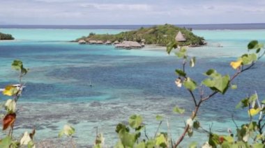 bora bora sahil şeridi lagün doğal görüntüleri