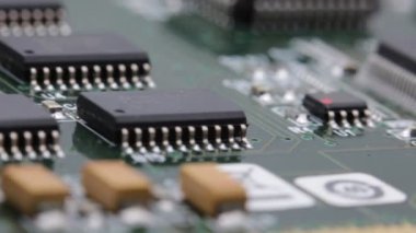 bulanık devre kartının yakın çekim