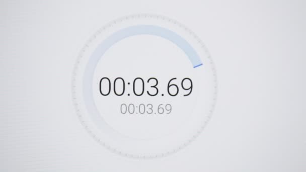 Nedräkning Och Klocka Skärmen Som Begreppet Deadline Och Slösa Tid — Stockvideo