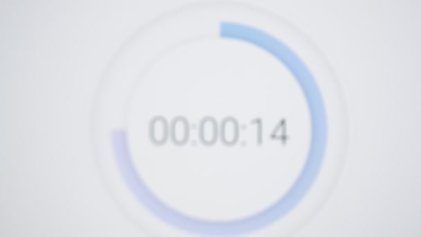 Countdown Clock Screen Concept Deadline Waste Time — Stock Video