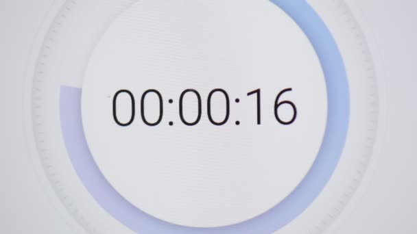 Compte Rebours Horloge Écran Comme Concept Délai Perte Temps — Video