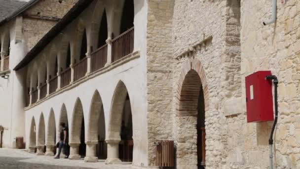 Vyhlídkové Záběry Starého Kostela Historického Dědictví Kypru — Stock video
