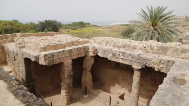 Baf Güzel Antik Kalıntıları Kıbrıs — Stok video