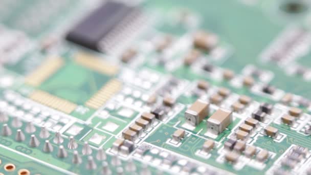 fermer la carte de circuit imprimé floue 