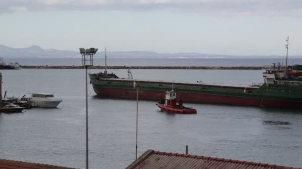 Imágenes Del Puerto Chipre Día Nublado — Vídeos de Stock