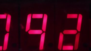 Blur eski kirli hasarlı kırmızı ekran geri sayım gibi zaman ve sorun israf kavramı 