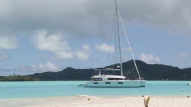 güzel dalgalı deniz in manzara görüntüleri