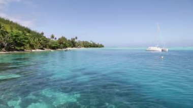 güzel dalgalı deniz in manzara görüntüleri