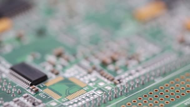 fermer la carte de circuit imprimé floue 