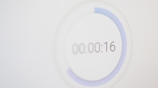 Countdown Und Uhr Auf Dem Bildschirm Wie Deadline Konzept Und — Stockvideo