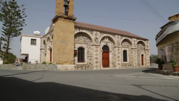 Szenische Aufnahmen Der Alten Kirche Und Des Historischen Erbes Zypern — Stockvideo