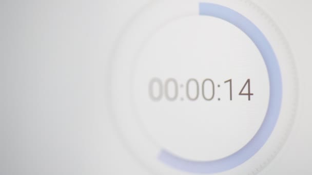Відлік Годинник Екрані Концепція Кінцевого Терміну Часу Відходів — стокове відео
