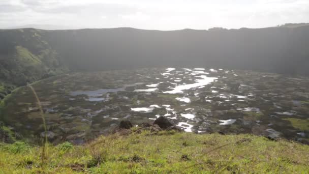 古色古香和神秘火山的美丽景色 — 图库视频影像