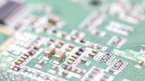 fermer la carte de circuit imprimé floue 