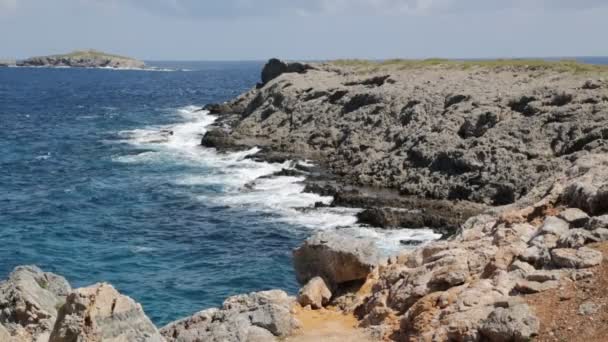 Beau Paysage Pittoresque Avec Littoral Océan Journée Ensoleillée — Video