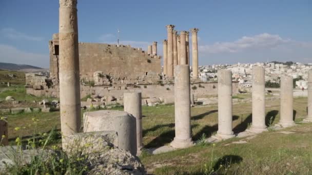 Pemandangan Indah Reruntuhan Antik Siprus — Stok Video