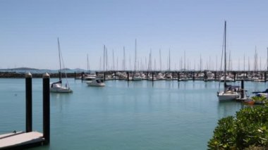 İskele ve gemilerde okyanus fraser Island, Avustralya