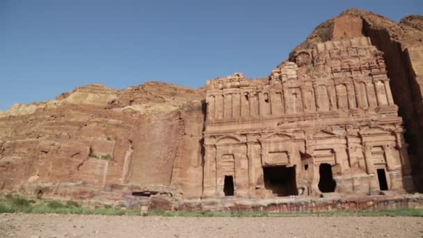 Sitio Antiguo Petra Jordania — Vídeos de Stock