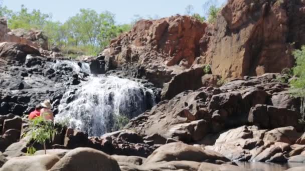 澳大利亚伊迪丝瀑布的美丽景色 — 图库视频影像