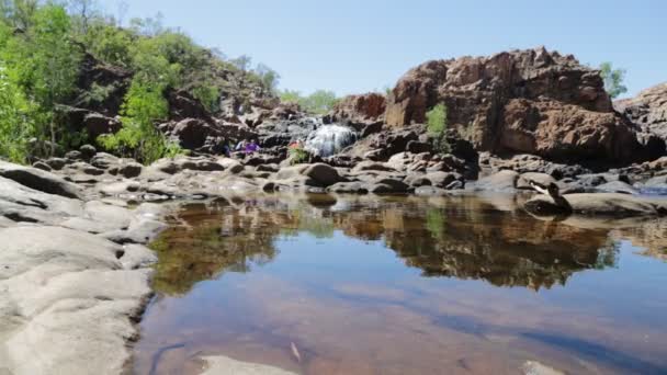 澳大利亚伊迪丝瀑布的美丽景色 — 图库视频影像