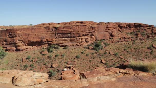 Piękny Widok Króla Kanionu Australii — Wideo stockowe