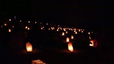 gökyüzü fenerler yere Ürdün'de petra antik sitesi gece yakın Tarih