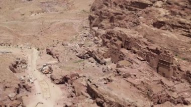 yüksek Petra Ürdün, güzel antika sitesinin görünümünden merak ediyorum dünya 