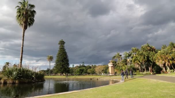 Persone Che Camminano Nel Verde Hyde Park Londra — Video Stock