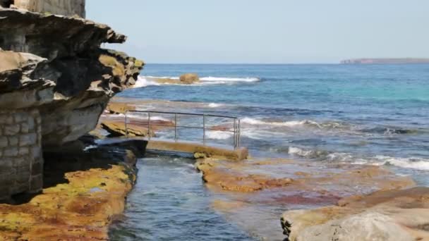 Australie Littoral Dans Océan Mer — Video