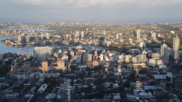 Aerial View Buildings Sydney Australia — Stock Video