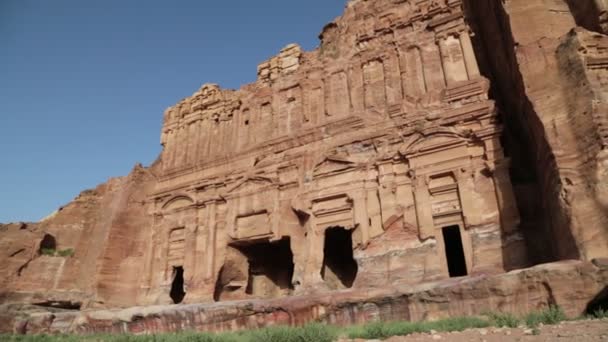 Sitio Antiguo Petra Jordania — Vídeos de Stock