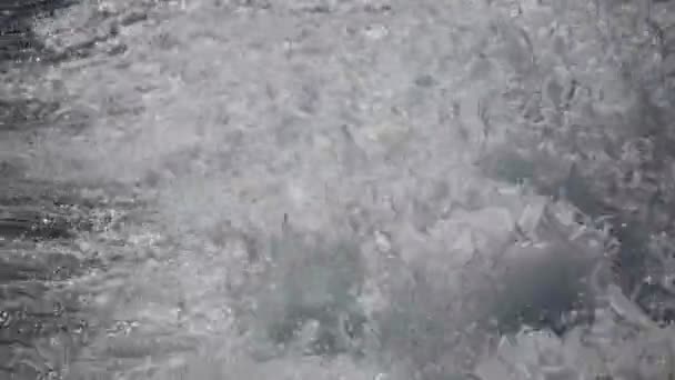 Tekstura Tło Plusk Wody Morze Pianki Pianki — Wideo stockowe