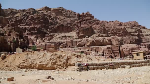 Sitio Antiguo Petra Jordania — Vídeos de Stock