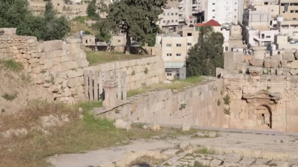 Vista Della Città Vecchia Rovine Strada — Video Stock